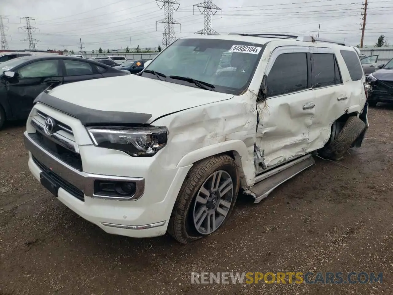 1 fotografías del automóvil dañado JTEKU5JR0N6087129 TOYOTA 4RUNNER 2022