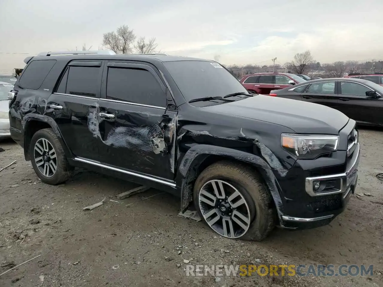 4 fotografías del automóvil dañado JTEKU5JR1N6042118 TOYOTA 4RUNNER 2022