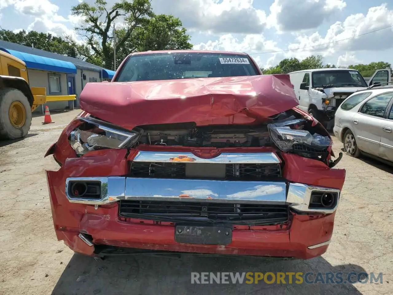 5 fotografías del automóvil dañado JTEKU5JR3N5993331 TOYOTA 4RUNNER 2022