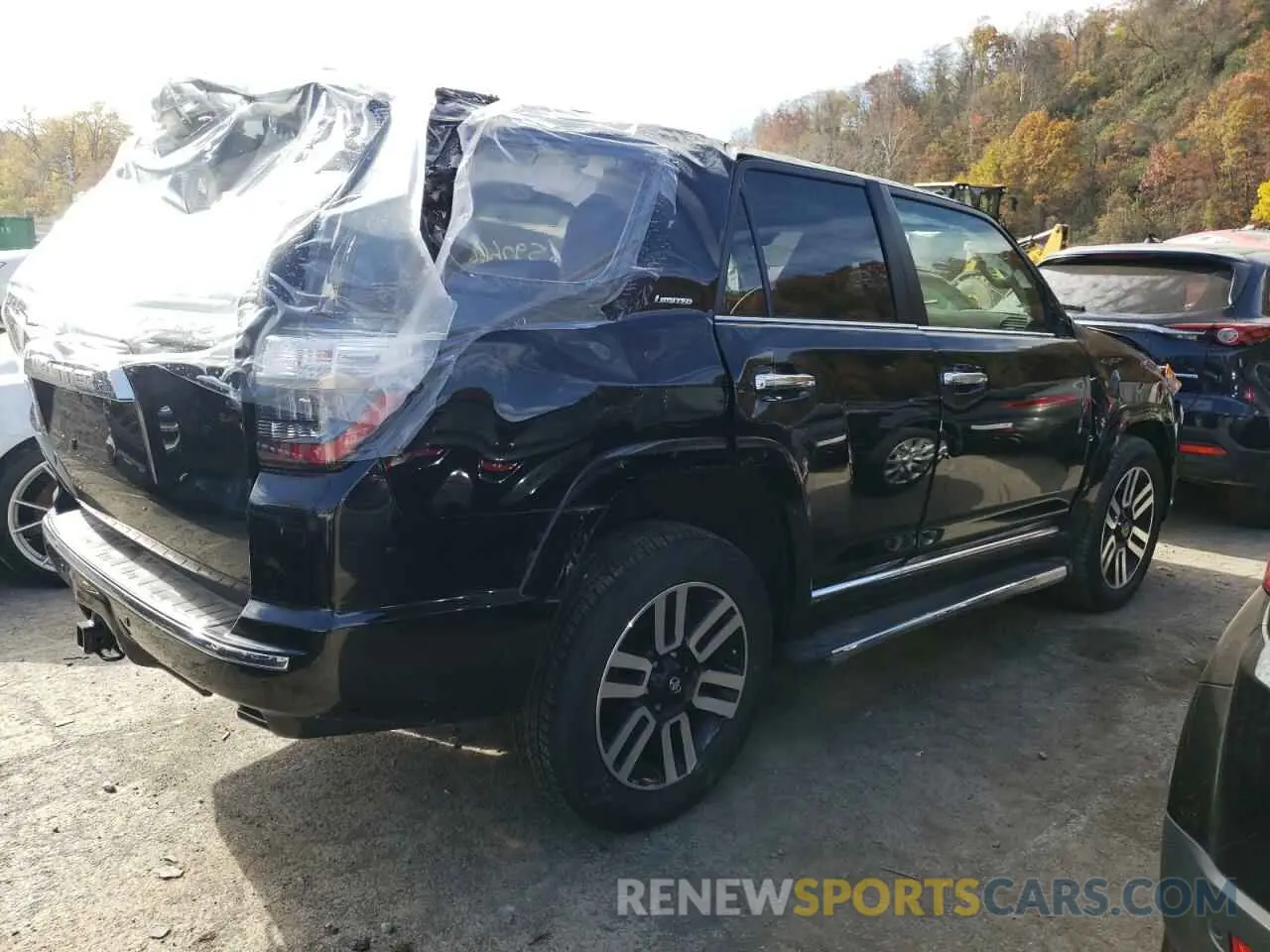 4 fotografías del automóvil dañado JTEKU5JR8N6037577 TOYOTA 4RUNNER 2022