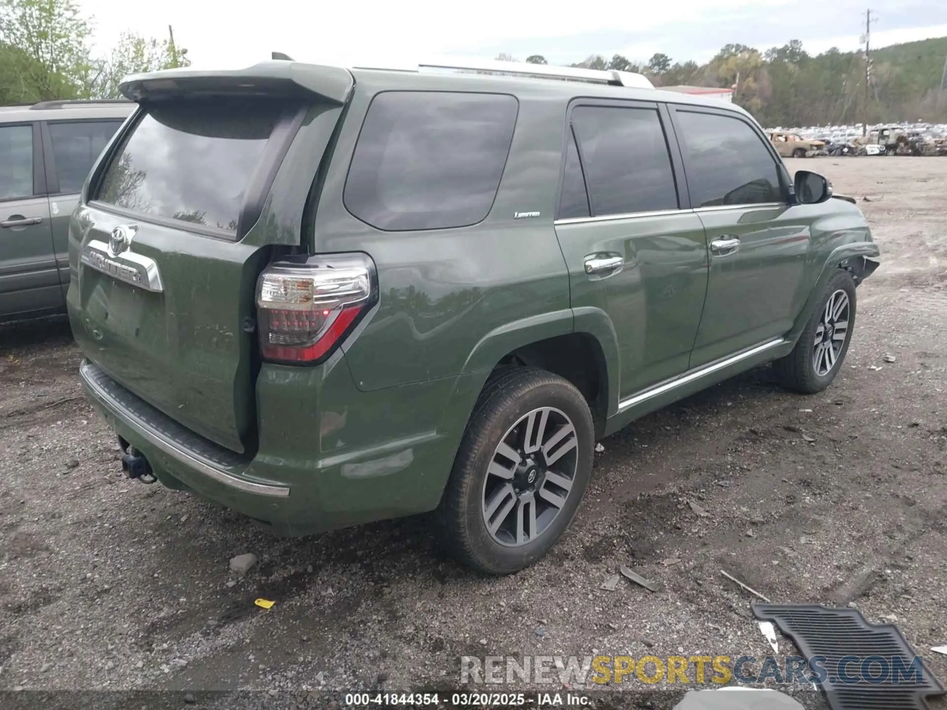 4 fotografías del automóvil dañado JTEKU5JR8N6075567 TOYOTA 4RUNNER 2022