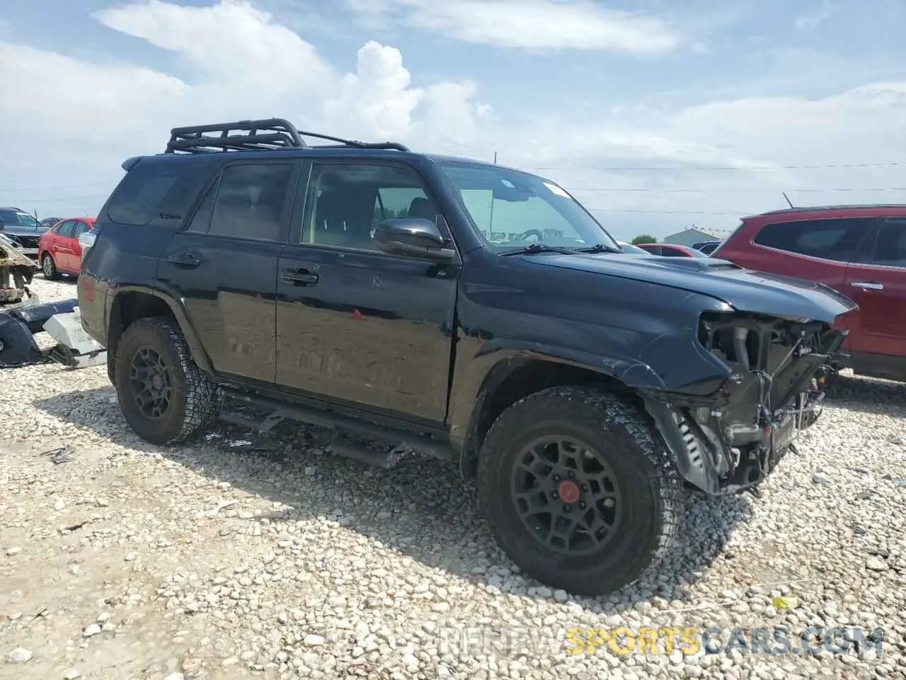 4 fotografías del automóvil dañado JTELU5JR2N6004630 TOYOTA 4RUNNER 2022