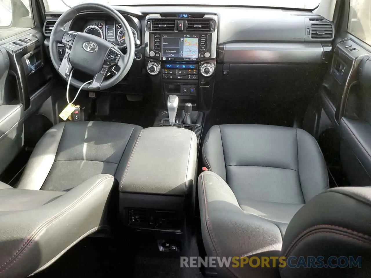 8 fotografías del automóvil dañado JTELU5JR8N5987495 TOYOTA 4RUNNER 2022