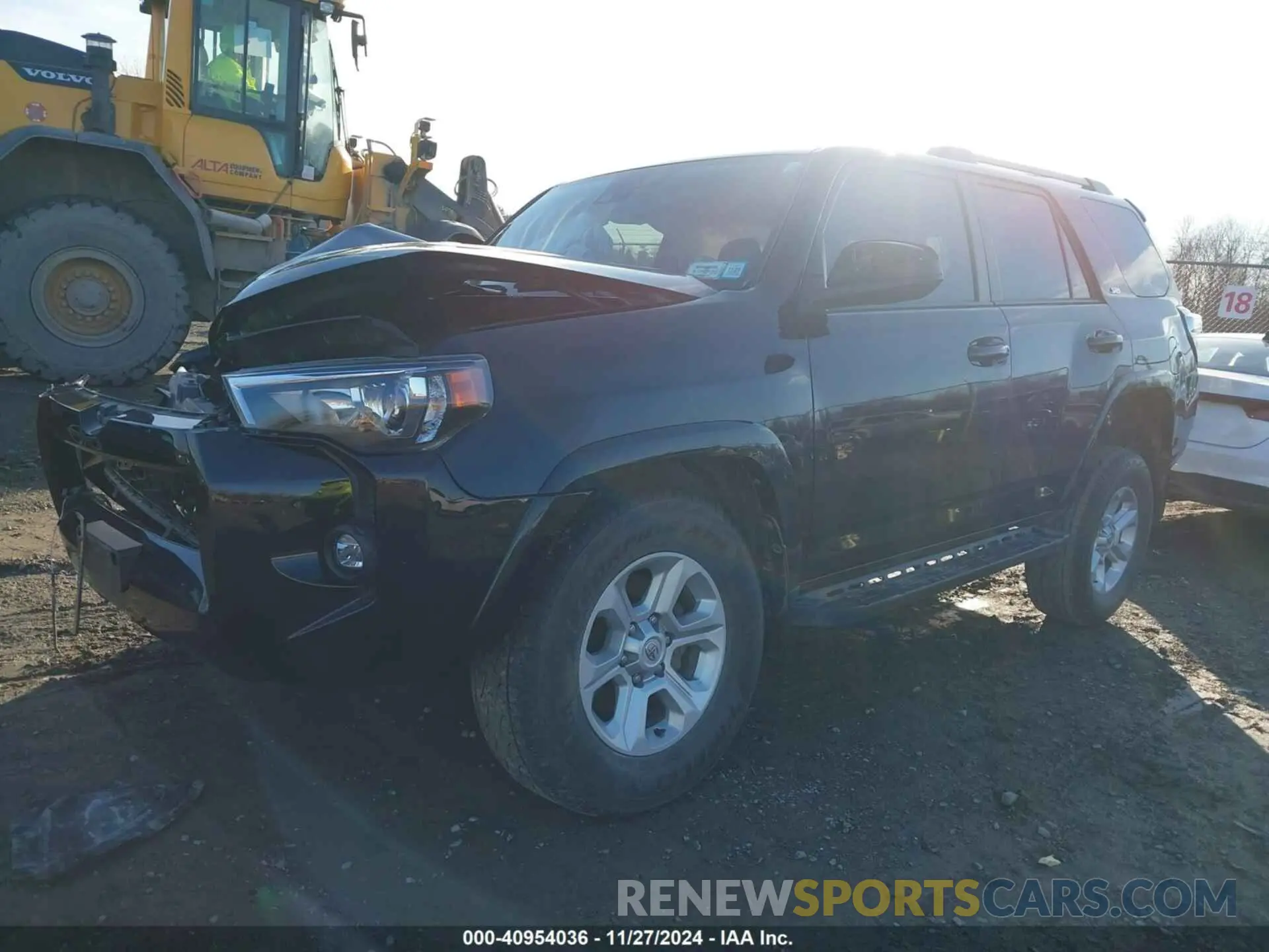 2 fotografías del automóvil dañado JTEMU5JR2N6013137 TOYOTA 4RUNNER 2022