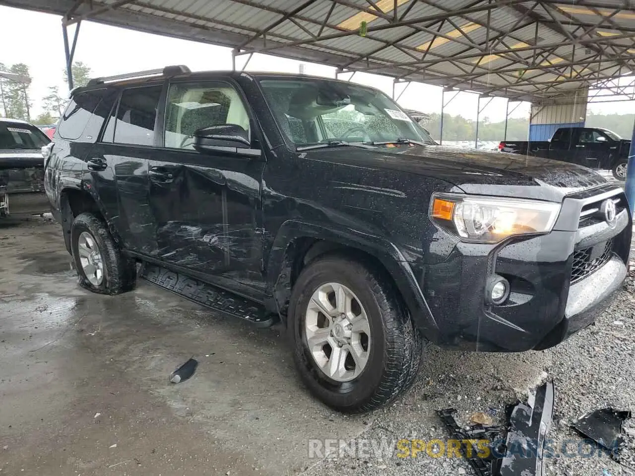 4 fotografías del automóvil dañado JTEMU5JR2N6063228 TOYOTA 4RUNNER 2022