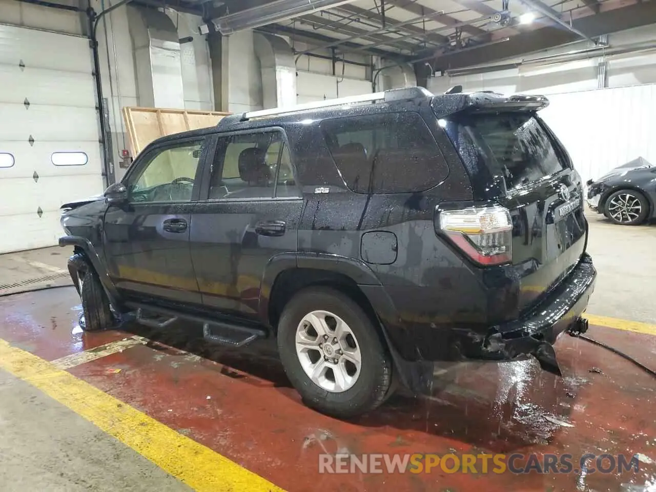 2 fotografías del automóvil dañado JTEMU5JR5N6032104 TOYOTA 4RUNNER 2022