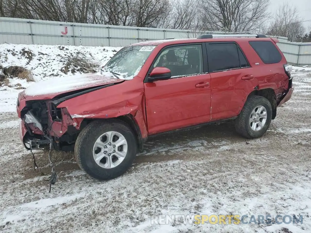 1 fotografías del automóvil dañado JTEMU5JR6N5987936 TOYOTA 4RUNNER 2022
