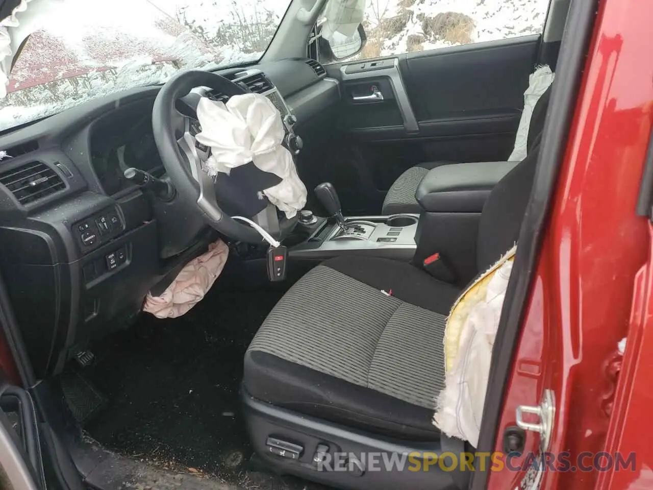 7 fotografías del automóvil dañado JTEMU5JR6N5987936 TOYOTA 4RUNNER 2022