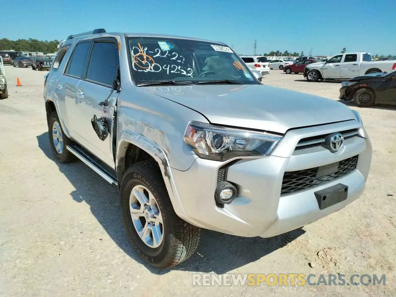 1 fotografías del automóvil dañado JTEMU5JR7N6003090 TOYOTA 4RUNNER 2022
