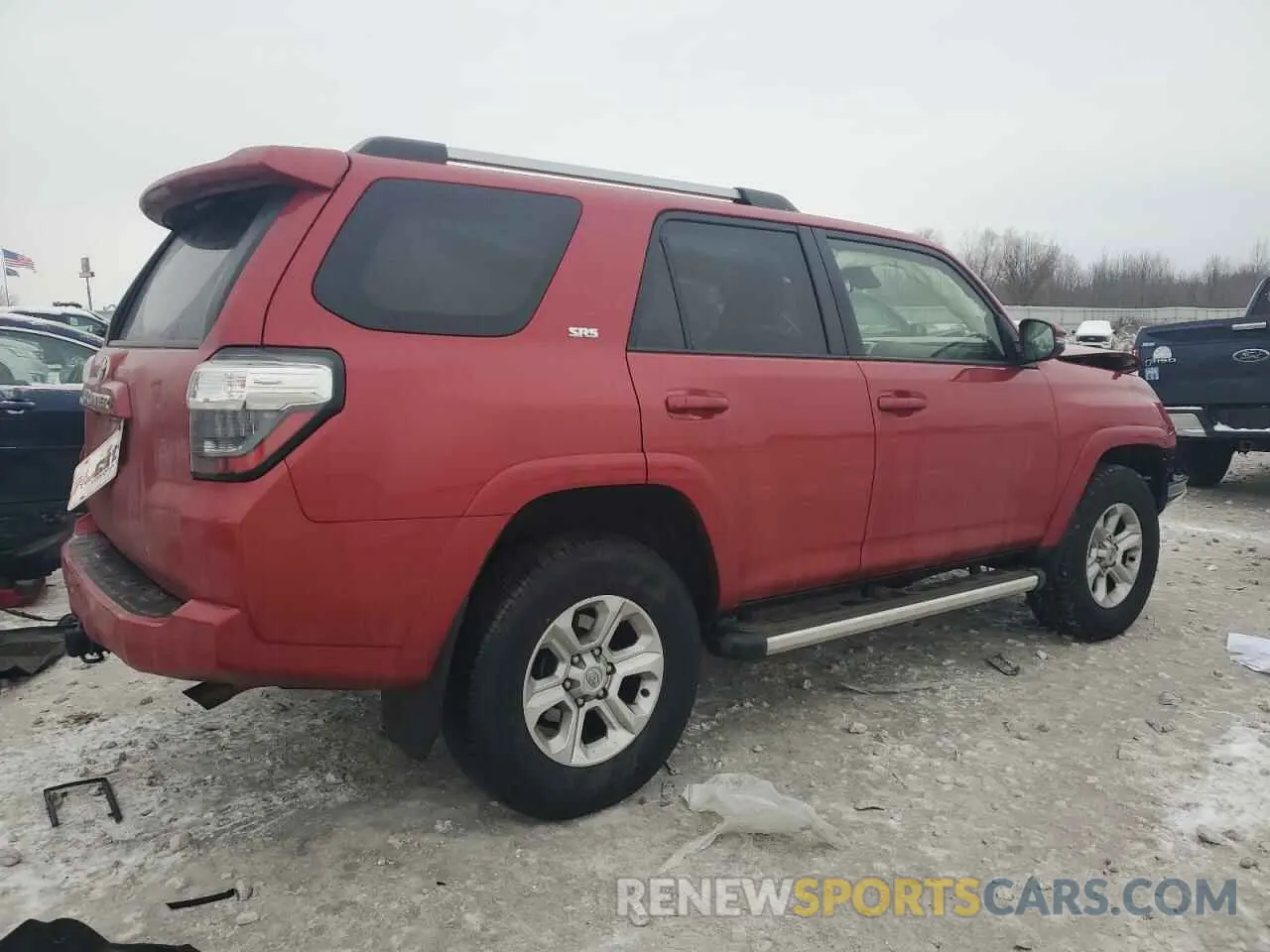3 fotografías del automóvil dañado JTENU5JR1N6013456 TOYOTA 4RUNNER 2022