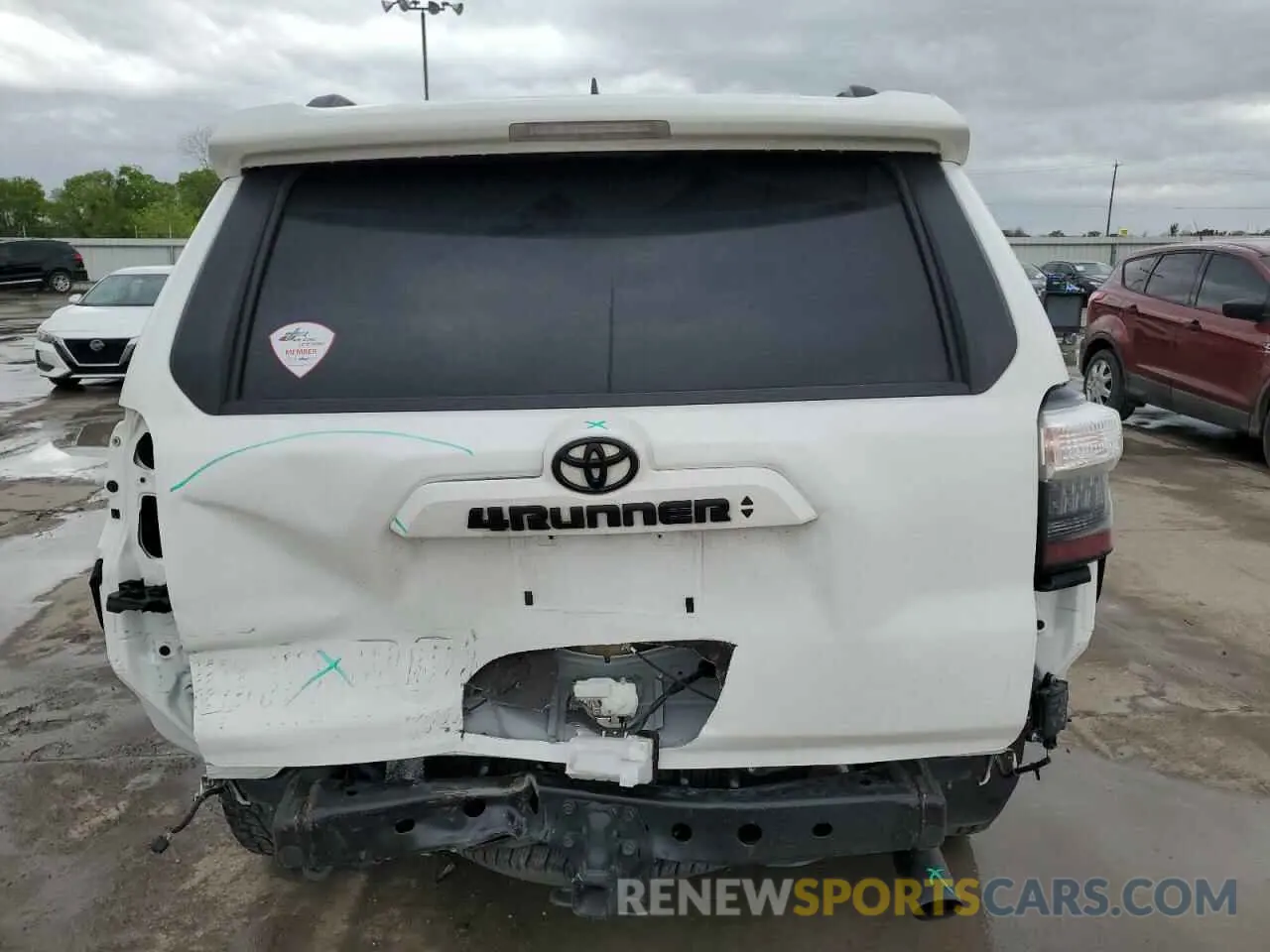 6 fotografías del automóvil dañado JTENU5JR2N6044523 TOYOTA 4RUNNER 2022