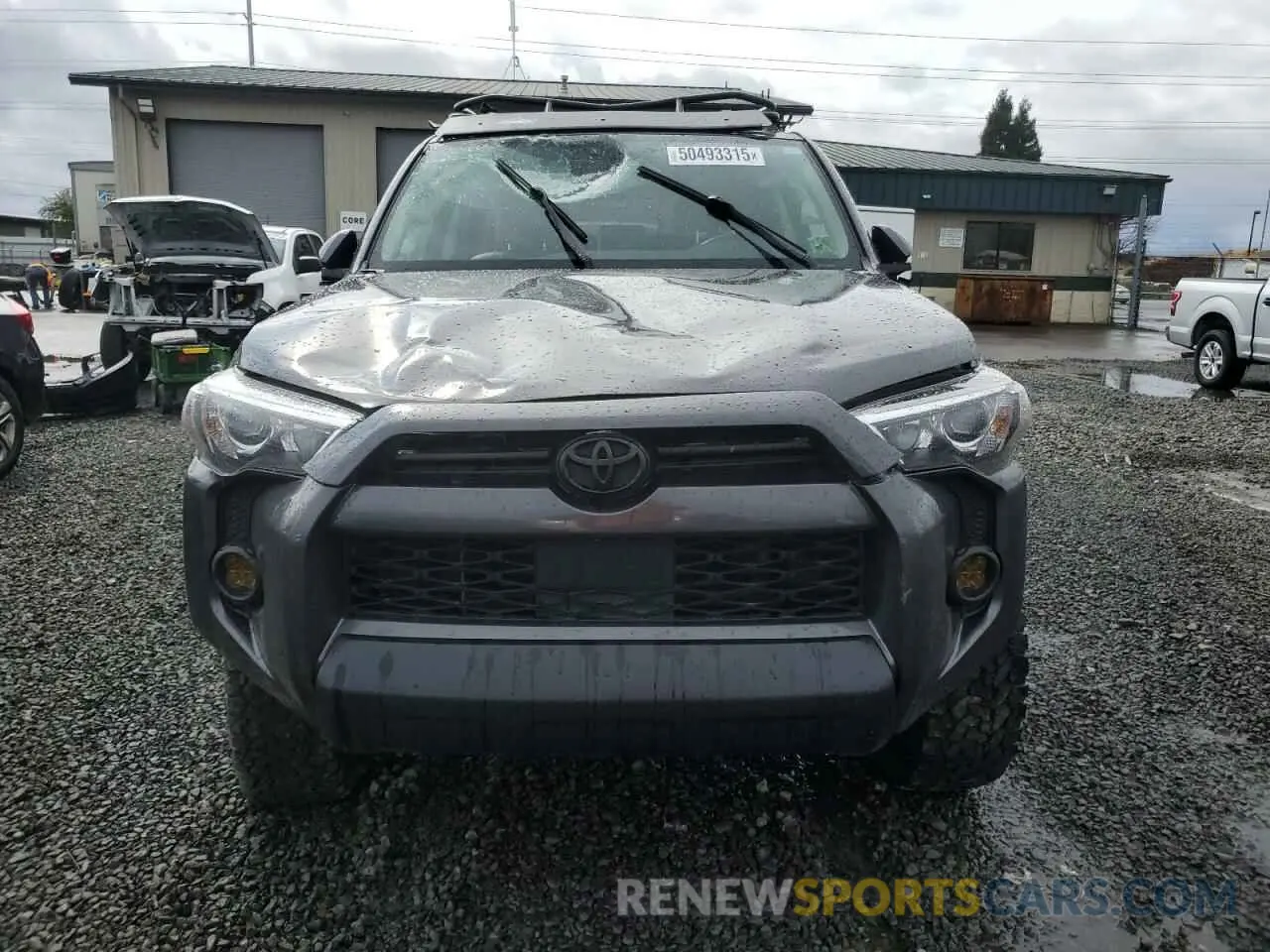 5 fotografías del automóvil dañado JTENU5JR3N6067471 TOYOTA 4RUNNER 2022