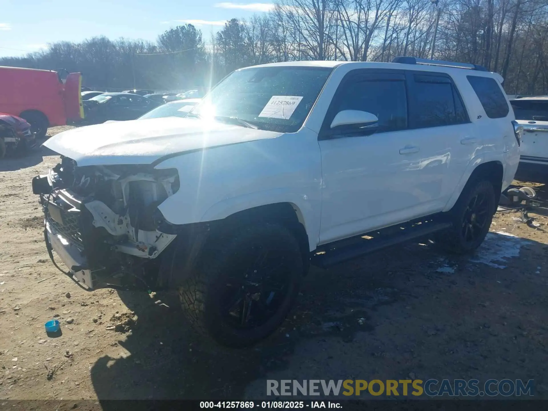 2 fotografías del automóvil dañado JTENU5JR3N6069821 TOYOTA 4RUNNER 2022