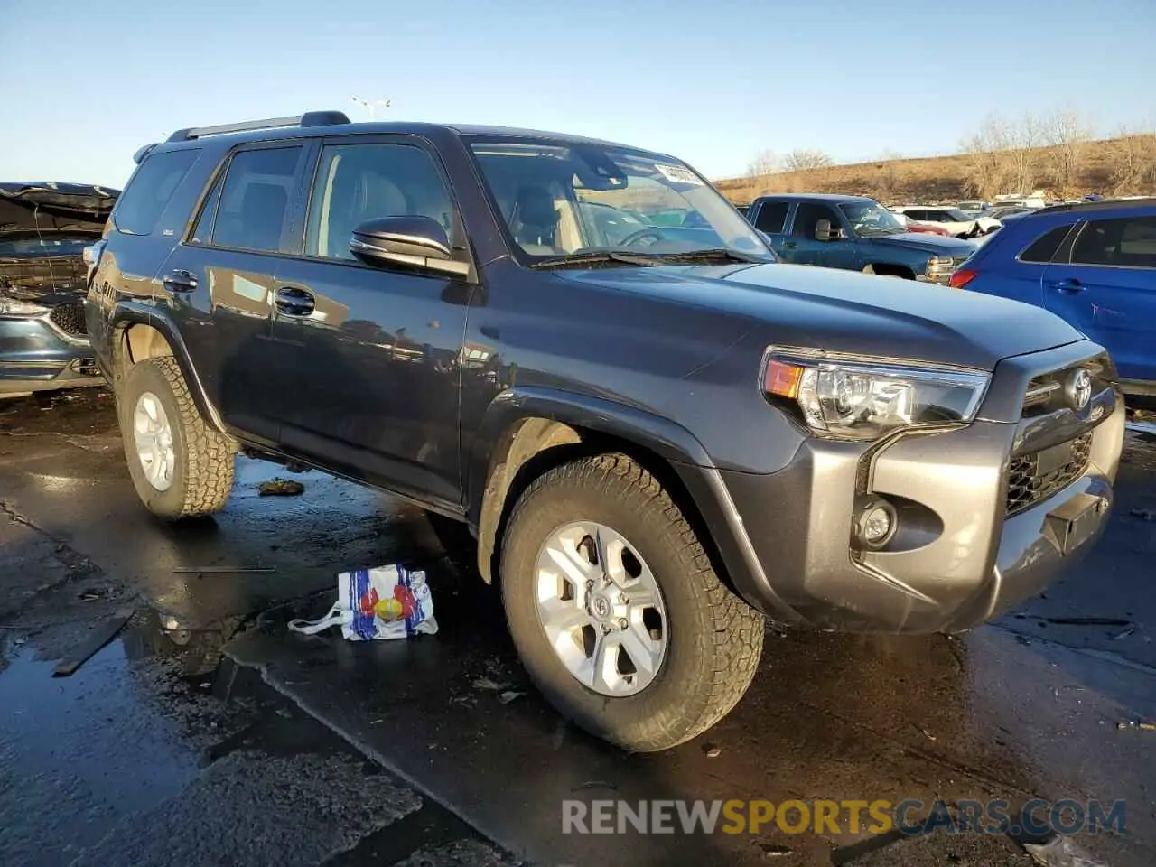 4 fotografías del automóvil dañado JTENU5JR5N6087429 TOYOTA 4RUNNER 2022