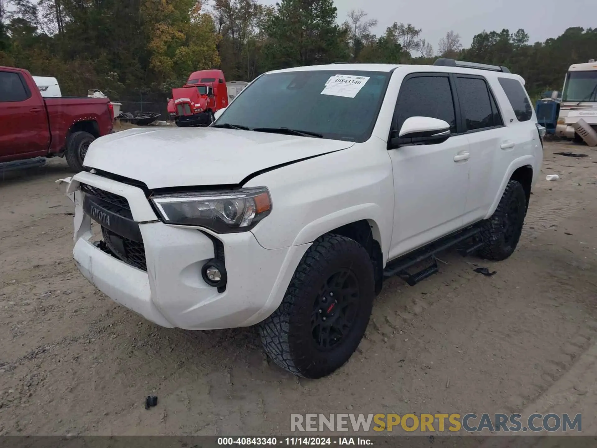 2 fotografías del automóvil dañado JTENU5JR6N5983860 TOYOTA 4RUNNER 2022