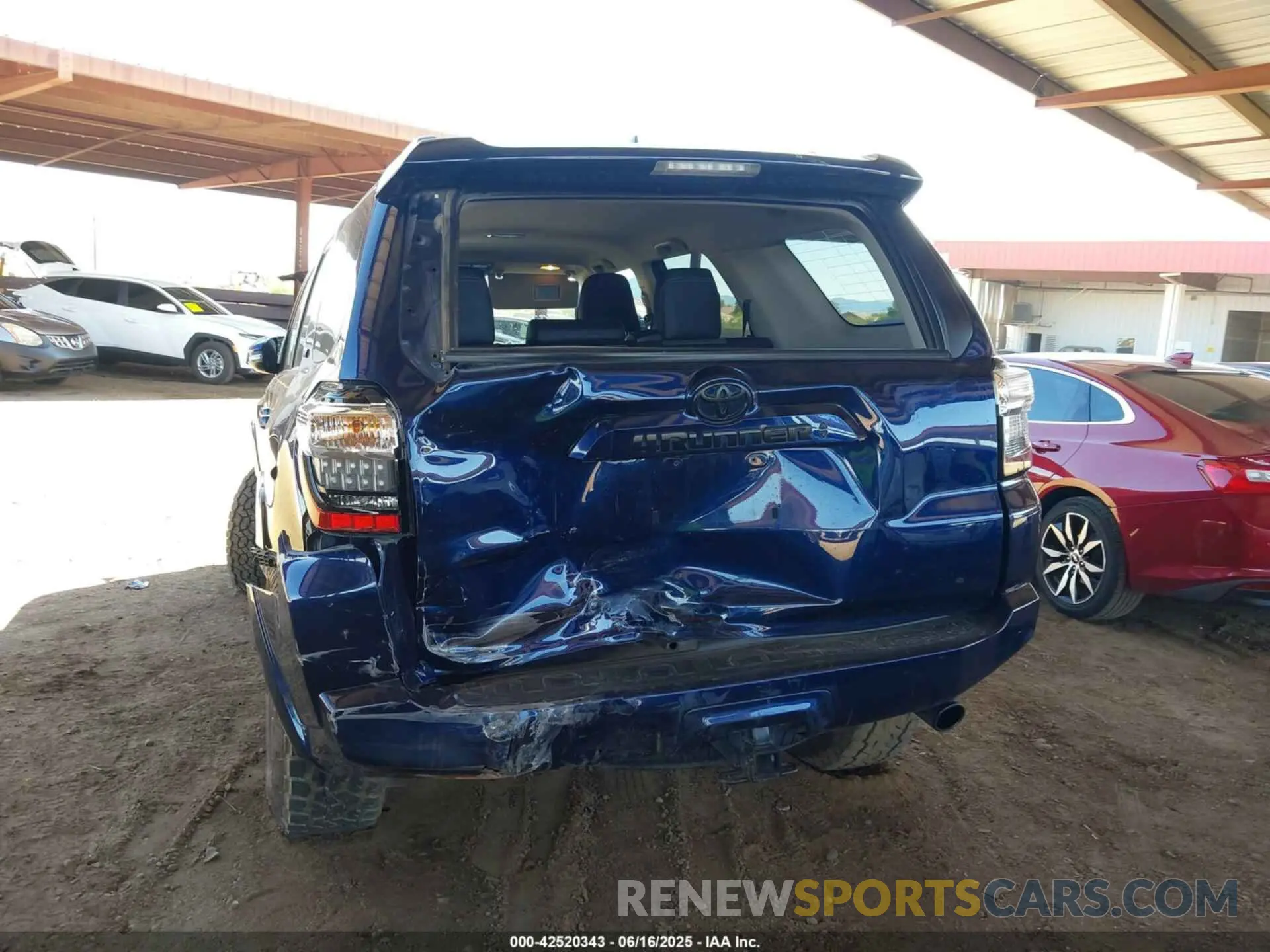 20 fotografías del automóvil dañado JTENU5JR7N6039432 TOYOTA 4RUNNER 2022