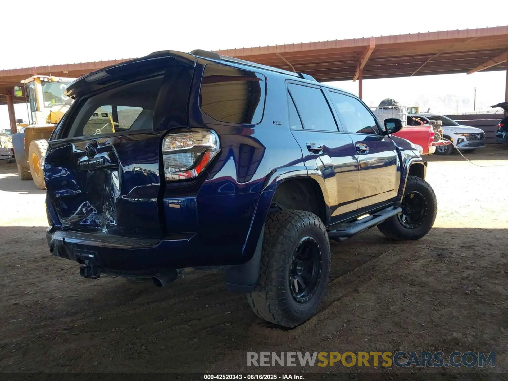 4 fotografías del automóvil dañado JTENU5JR7N6039432 TOYOTA 4RUNNER 2022