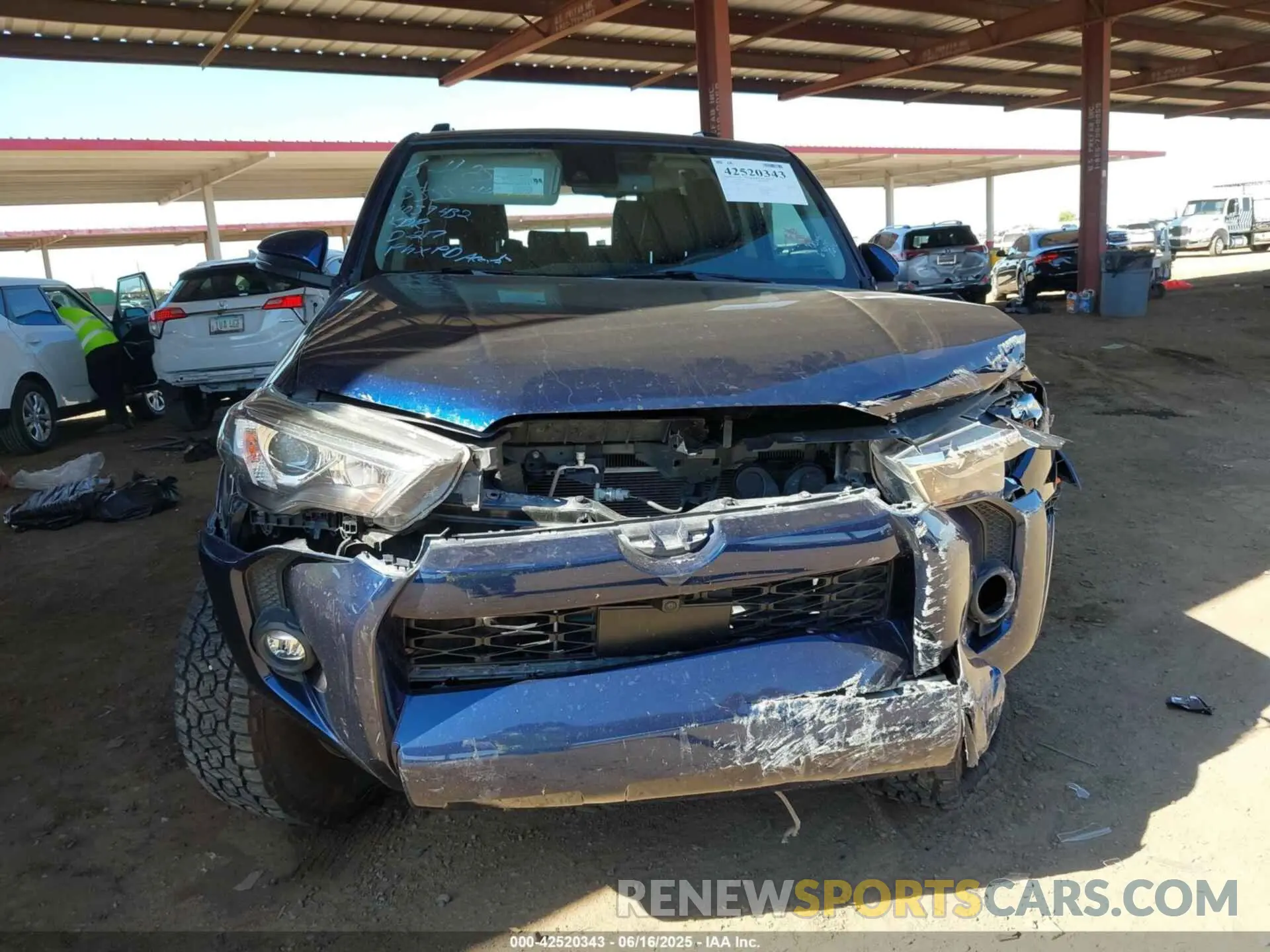 6 fotografías del automóvil dañado JTENU5JR7N6039432 TOYOTA 4RUNNER 2022