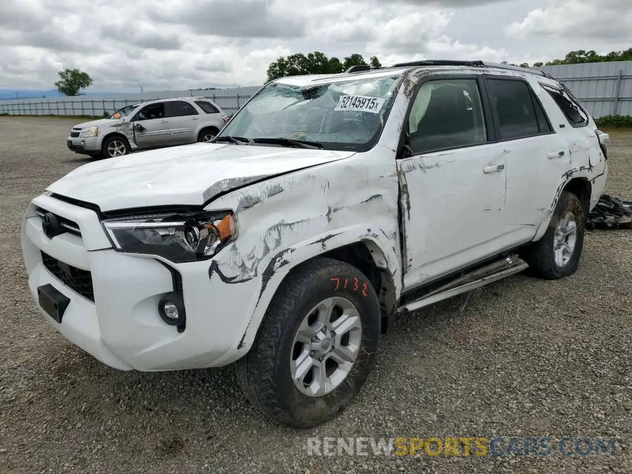 1 fotografías del automóvil dañado JTENU5JR8N6081270 TOYOTA 4RUNNER 2022