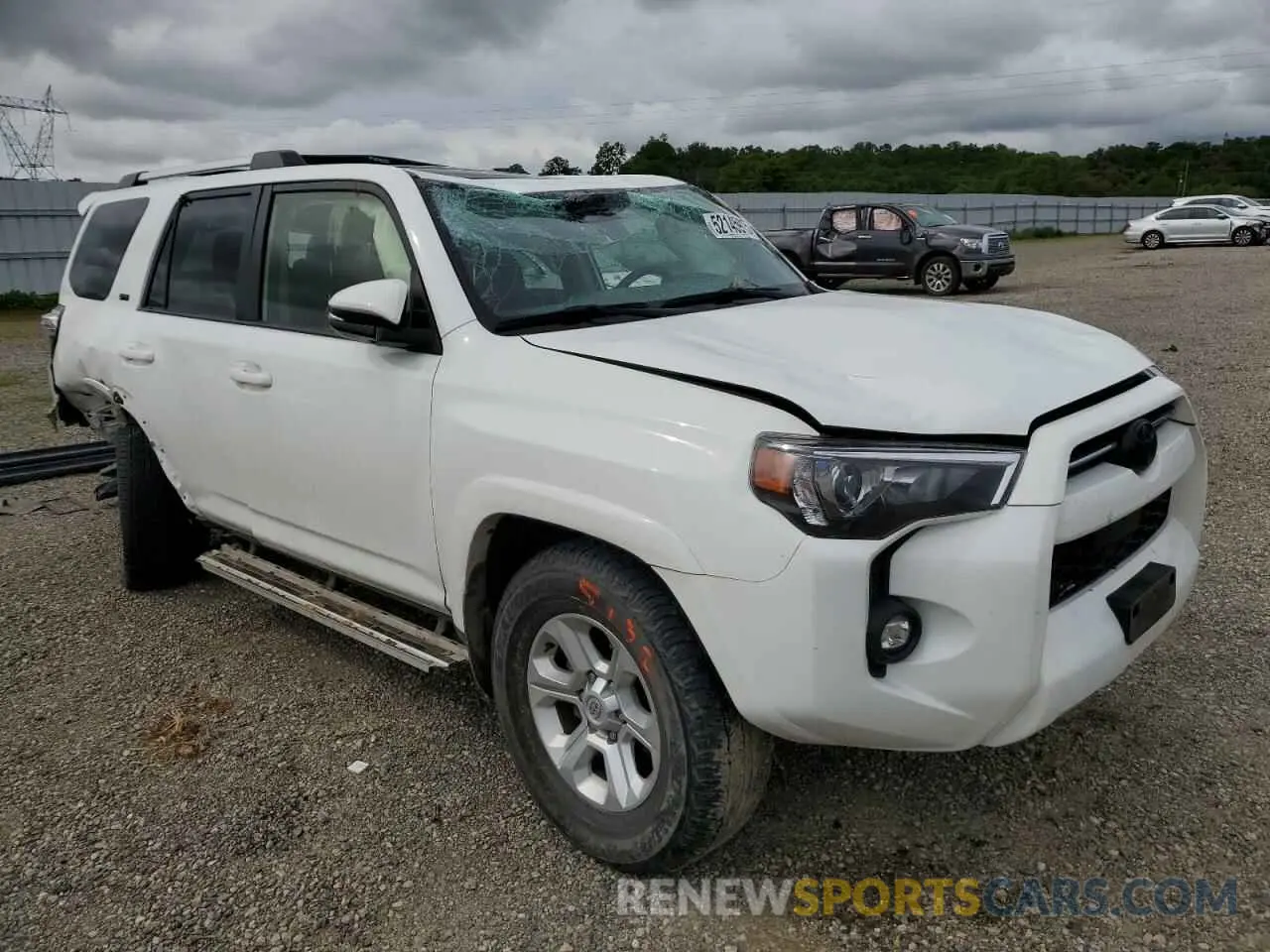 4 fotografías del automóvil dañado JTENU5JR8N6081270 TOYOTA 4RUNNER 2022