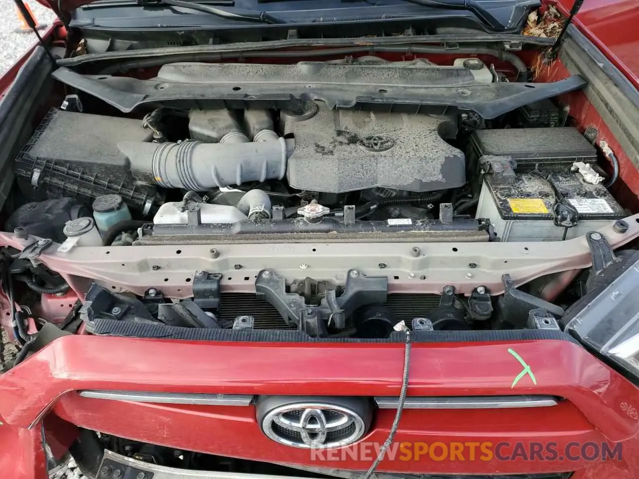 12 fotografías del automóvil dañado JTENU5JR9N6062811 TOYOTA 4RUNNER 2022