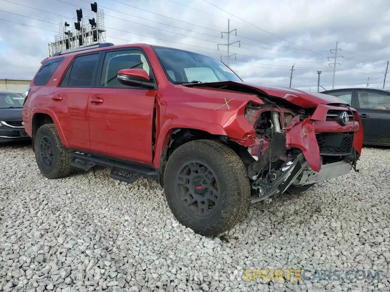 4 fotografías del automóvil dañado JTENU5JR9N6062811 TOYOTA 4RUNNER 2022