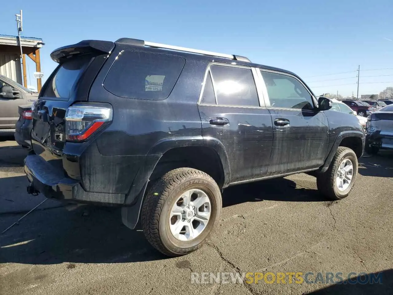 3 fotografías del automóvil dañado JTENU5JRXN5992514 TOYOTA 4RUNNER 2022