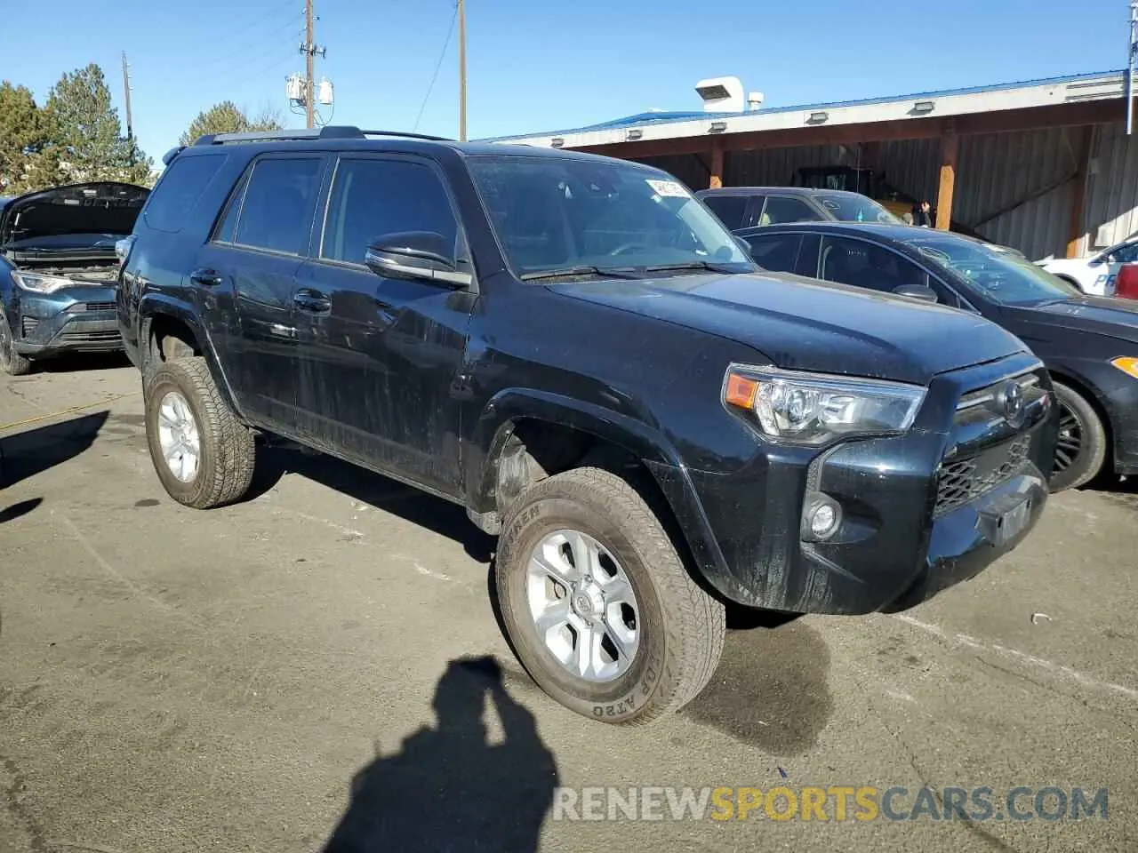 4 fotografías del automóvil dañado JTENU5JRXN5992514 TOYOTA 4RUNNER 2022