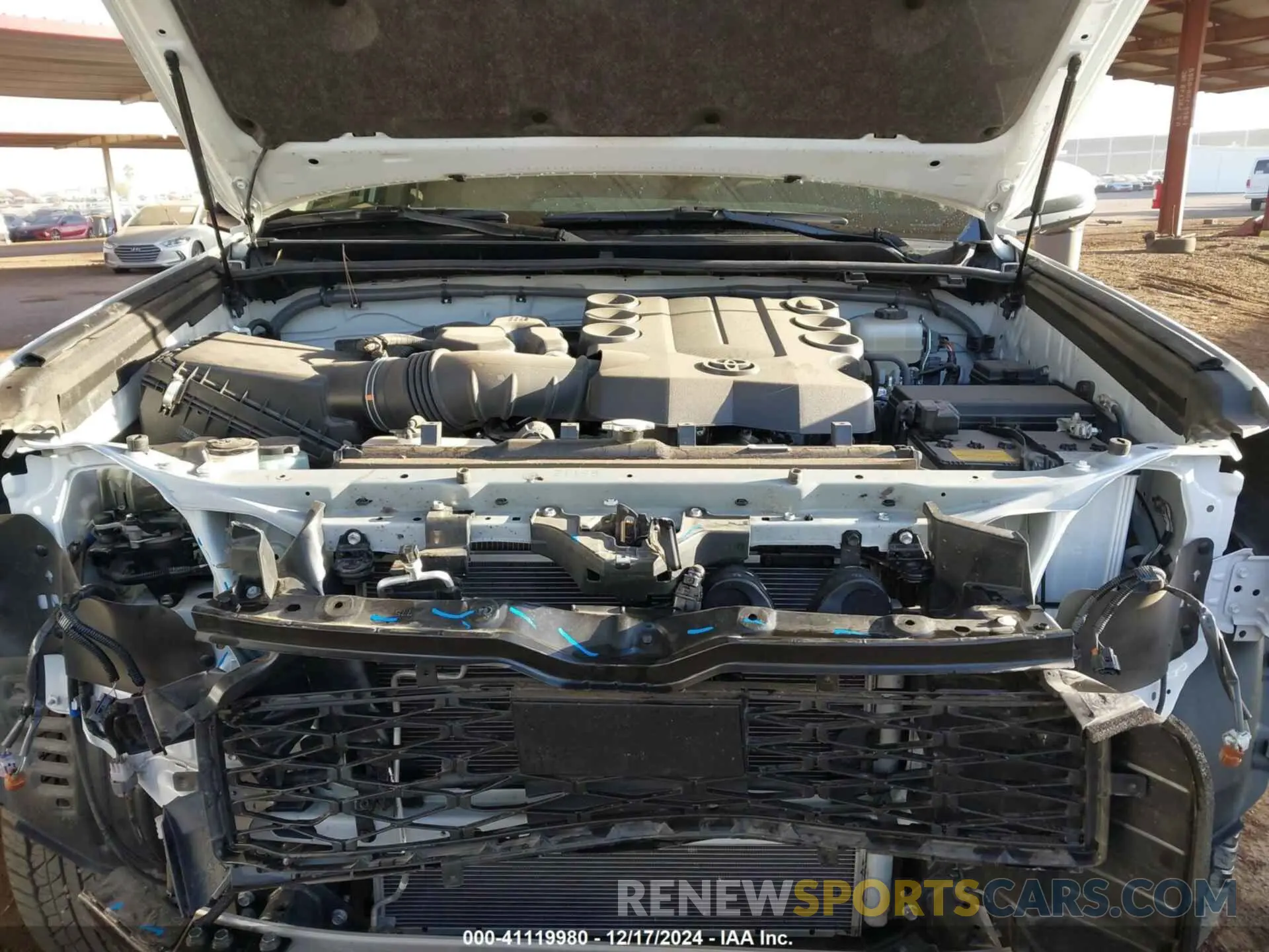 10 fotografías del automóvil dañado JTENU5JRXN6051915 TOYOTA 4RUNNER 2022