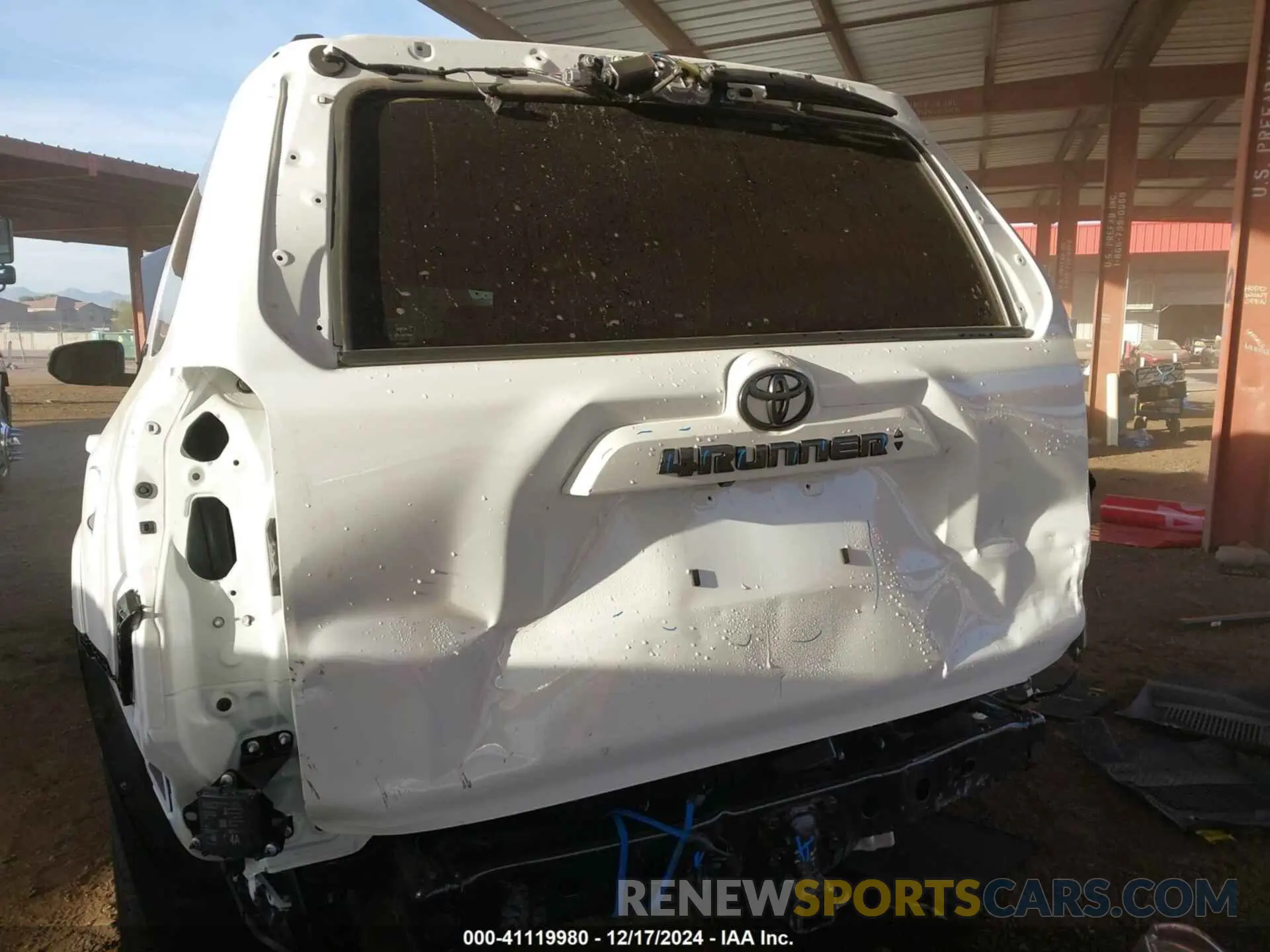 6 fotografías del automóvil dañado JTENU5JRXN6051915 TOYOTA 4RUNNER 2022