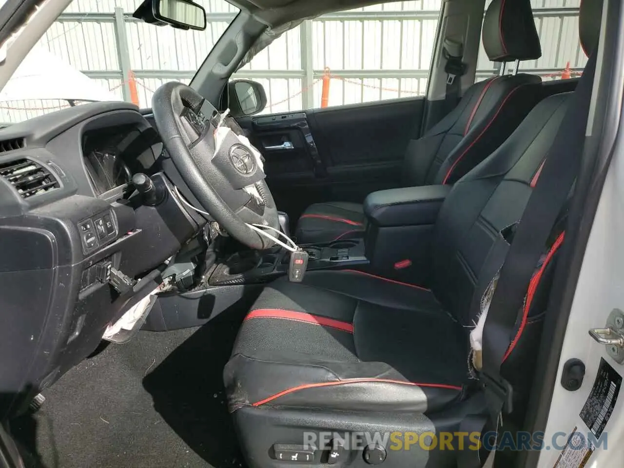 7 fotografías del automóvil dañado JTEPU5JR0N6002019 TOYOTA 4RUNNER 2022