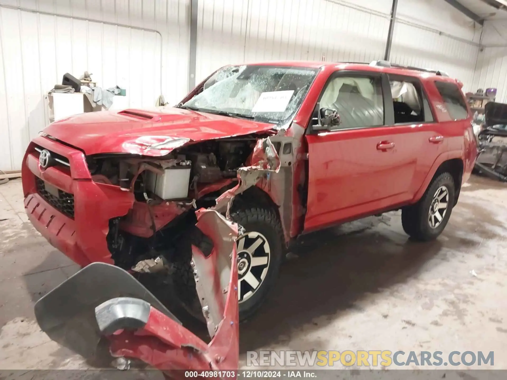 2 fotografías del automóvil dañado JTEPU5JR1N6051181 TOYOTA 4RUNNER 2022