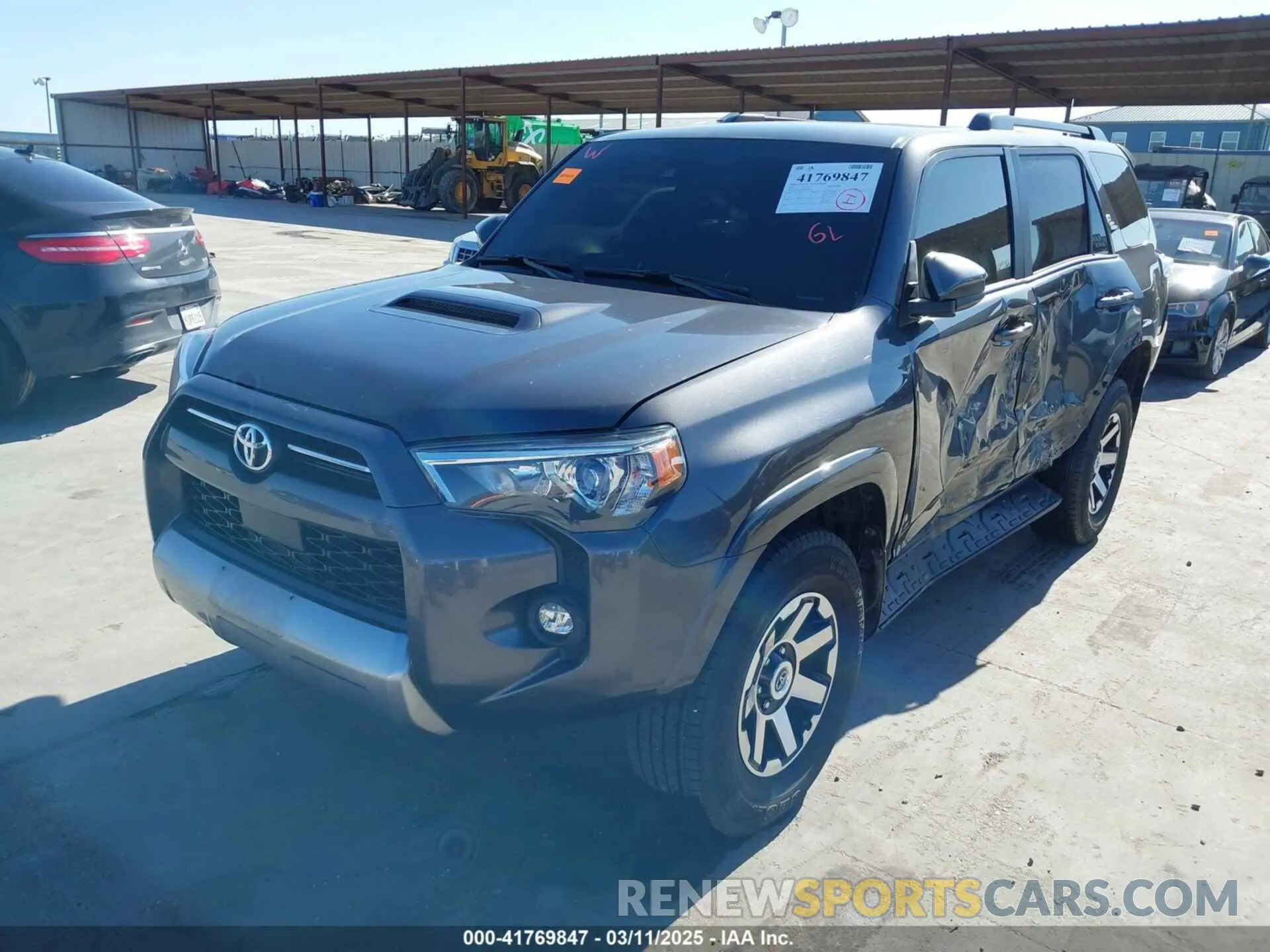 2 fotografías del automóvil dañado JTEPU5JR4N6020930 TOYOTA 4RUNNER 2022