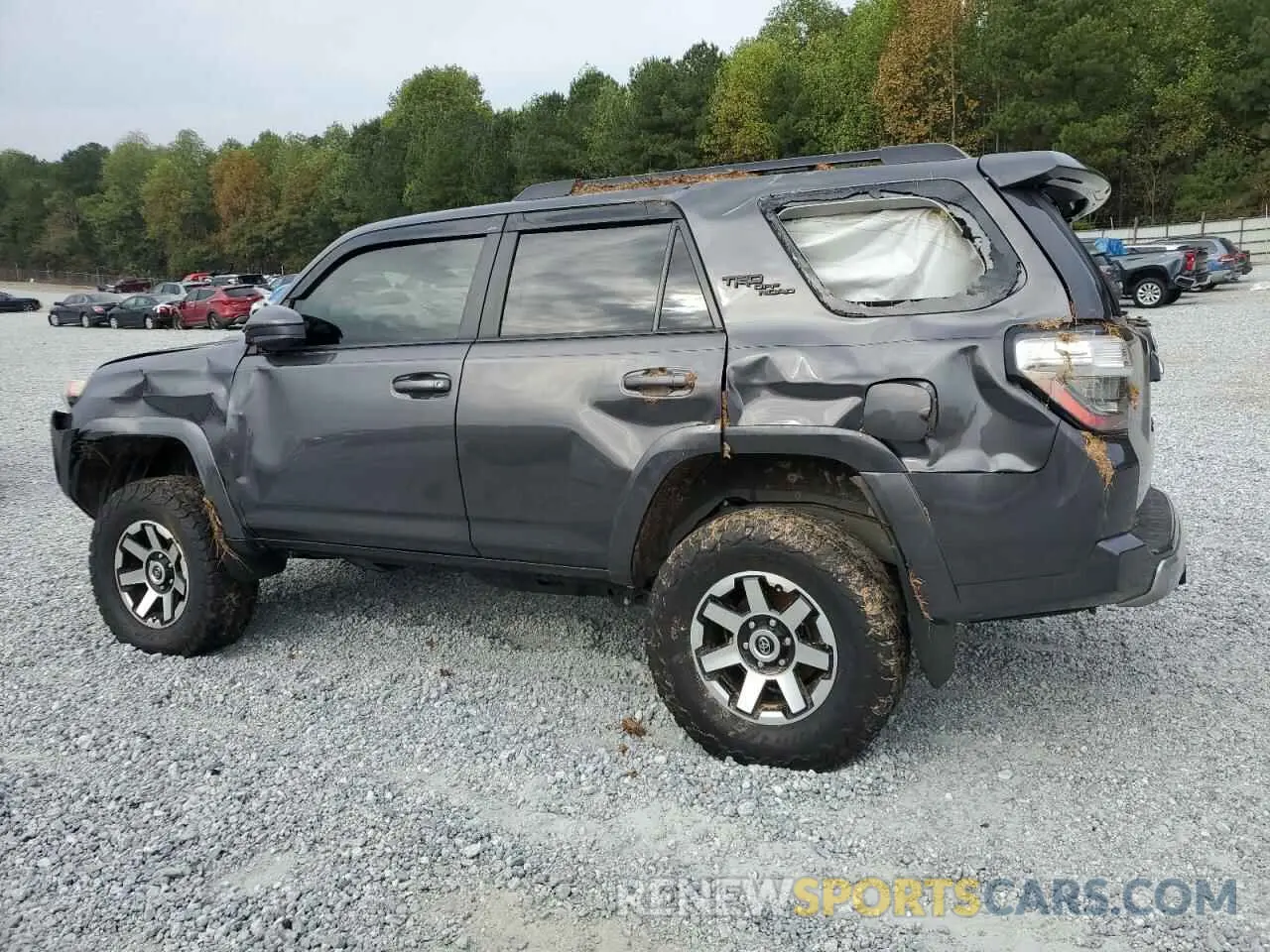 2 fotografías del automóvil dañado JTEPU5JR8N6002155 TOYOTA 4RUNNER 2022