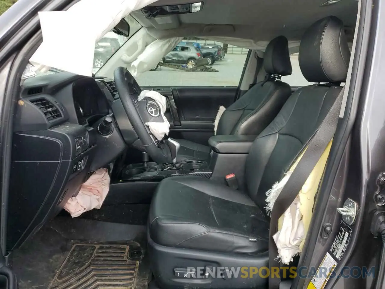 7 fotografías del automóvil dañado JTEPU5JR8N6002155 TOYOTA 4RUNNER 2022
