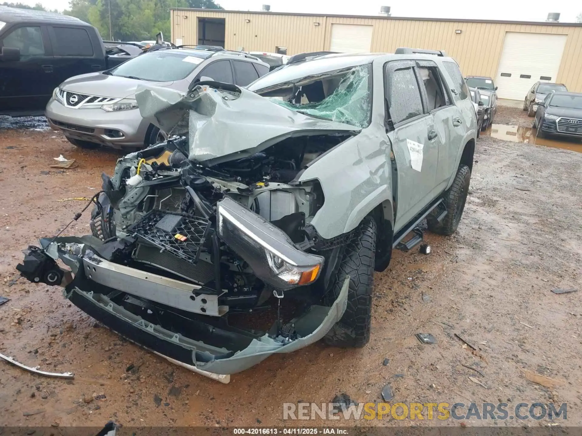 2 fotografías del automóvil dañado JTEPU5JR8N6003449 TOYOTA 4RUNNER 2022