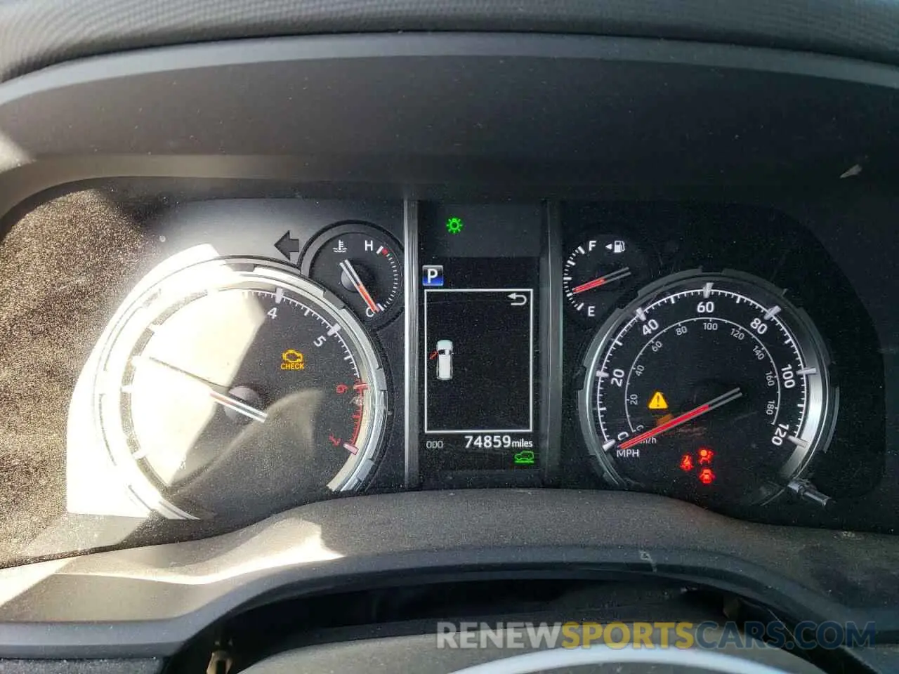 9 fotografías del automóvil dañado JTERU5JR0N6030928 TOYOTA 4RUNNER 2022