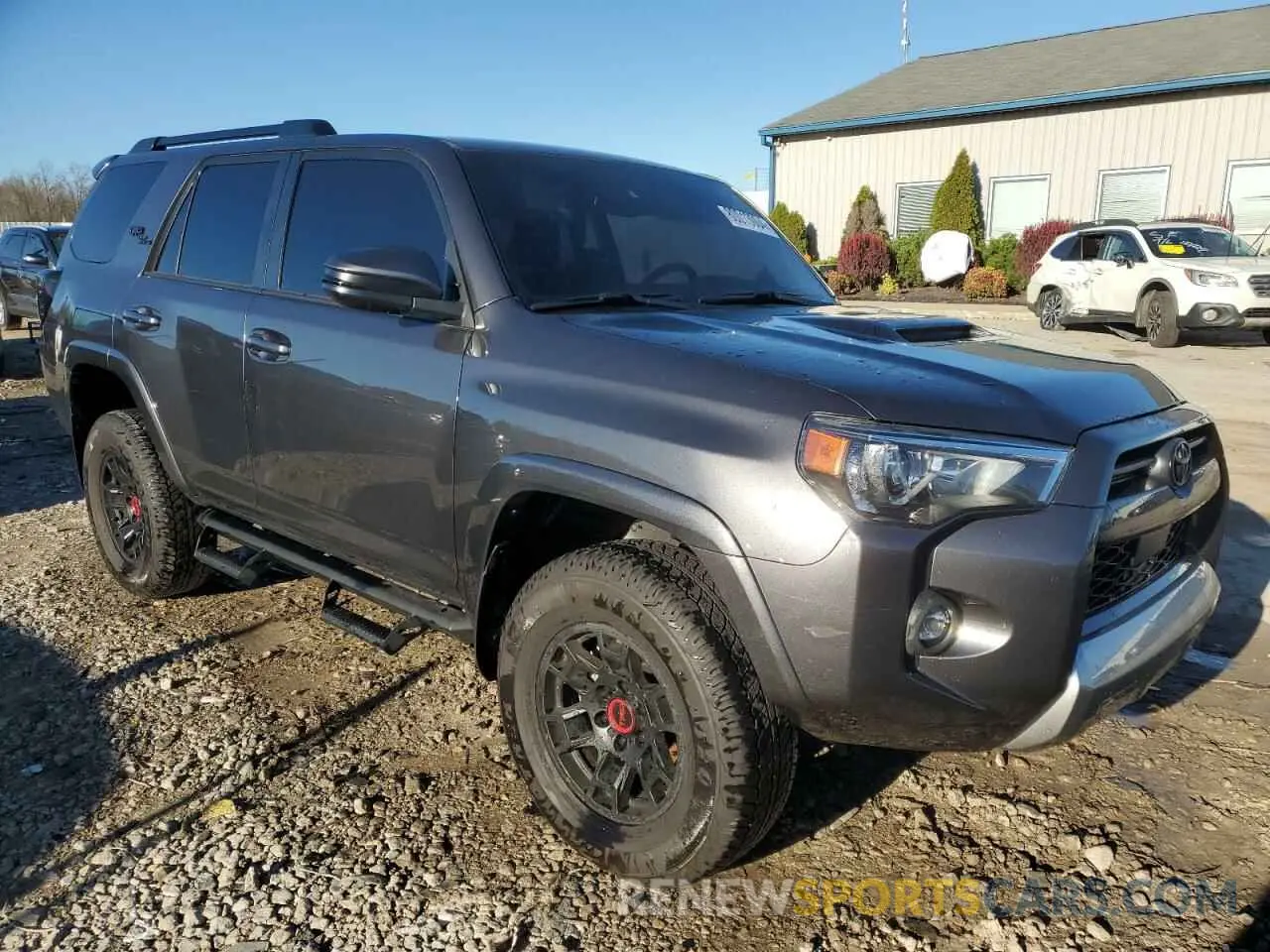 4 fotografías del automóvil dañado JTERU5JR0N6061418 TOYOTA 4RUNNER 2022