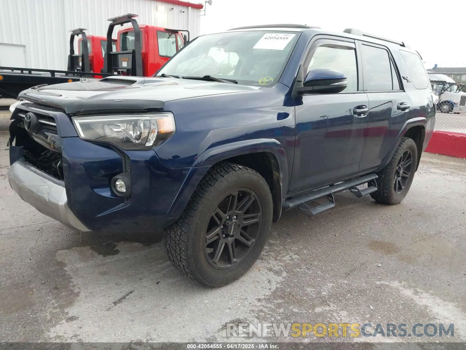 2 fotografías del automóvil dañado JTERU5JR1N6031957 TOYOTA 4RUNNER 2022