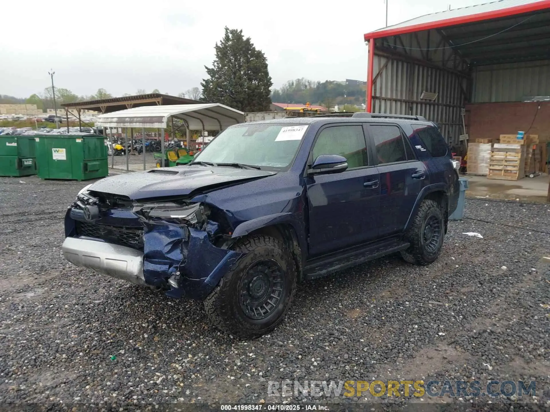 2 fotografías del automóvil dañado JTERU5JR1N6056695 TOYOTA 4RUNNER 2022