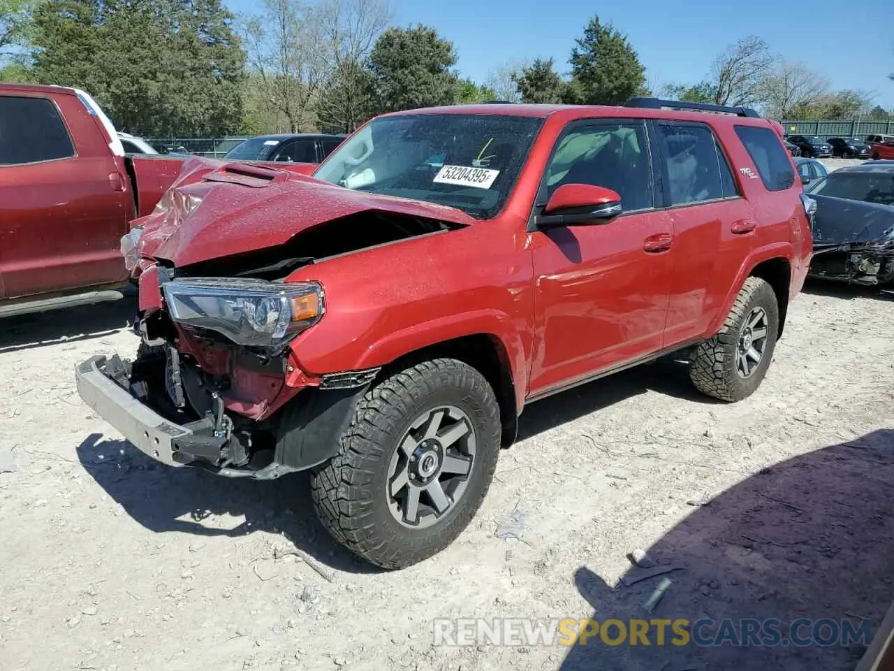 1 fotografías del automóvil dañado JTERU5JR2N6079466 TOYOTA 4RUNNER 2022