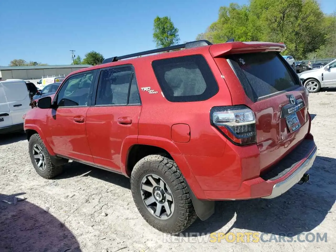 2 fotografías del automóvil dañado JTERU5JR2N6079466 TOYOTA 4RUNNER 2022