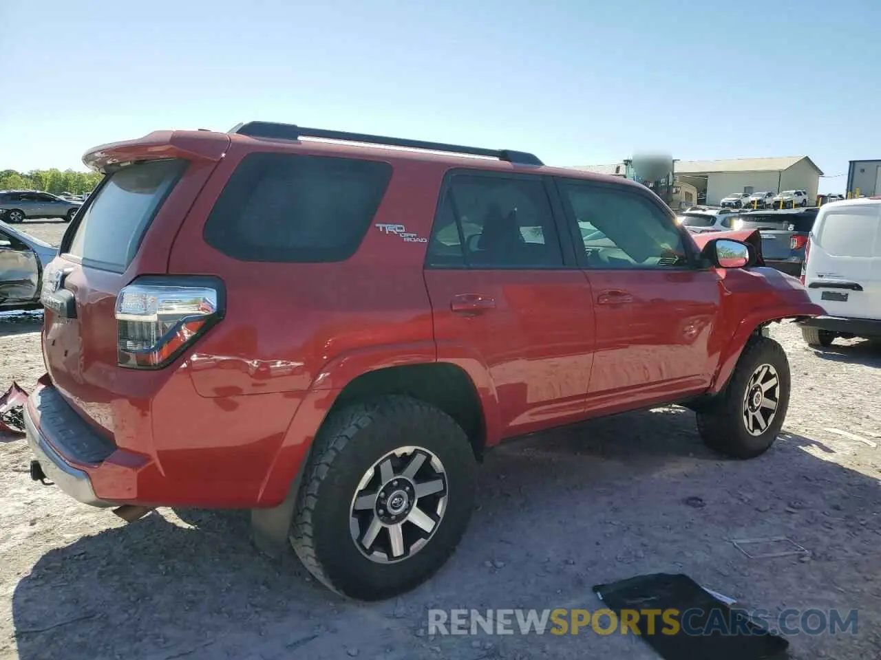 3 fotografías del automóvil dañado JTERU5JR2N6079466 TOYOTA 4RUNNER 2022