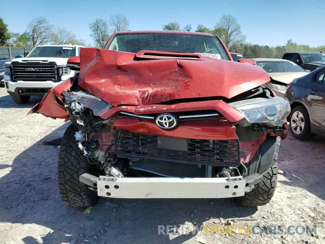 5 fotografías del automóvil dañado JTERU5JR2N6079466 TOYOTA 4RUNNER 2022