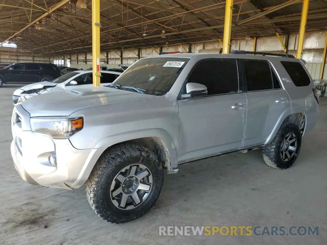 1 fotografías del automóvil dañado JTERU5JR5N6022517 TOYOTA 4RUNNER 2022