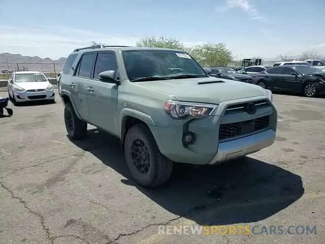 10 fotografías del automóvil dañado JTERU5JR5N6033548 TOYOTA 4RUNNER 2022