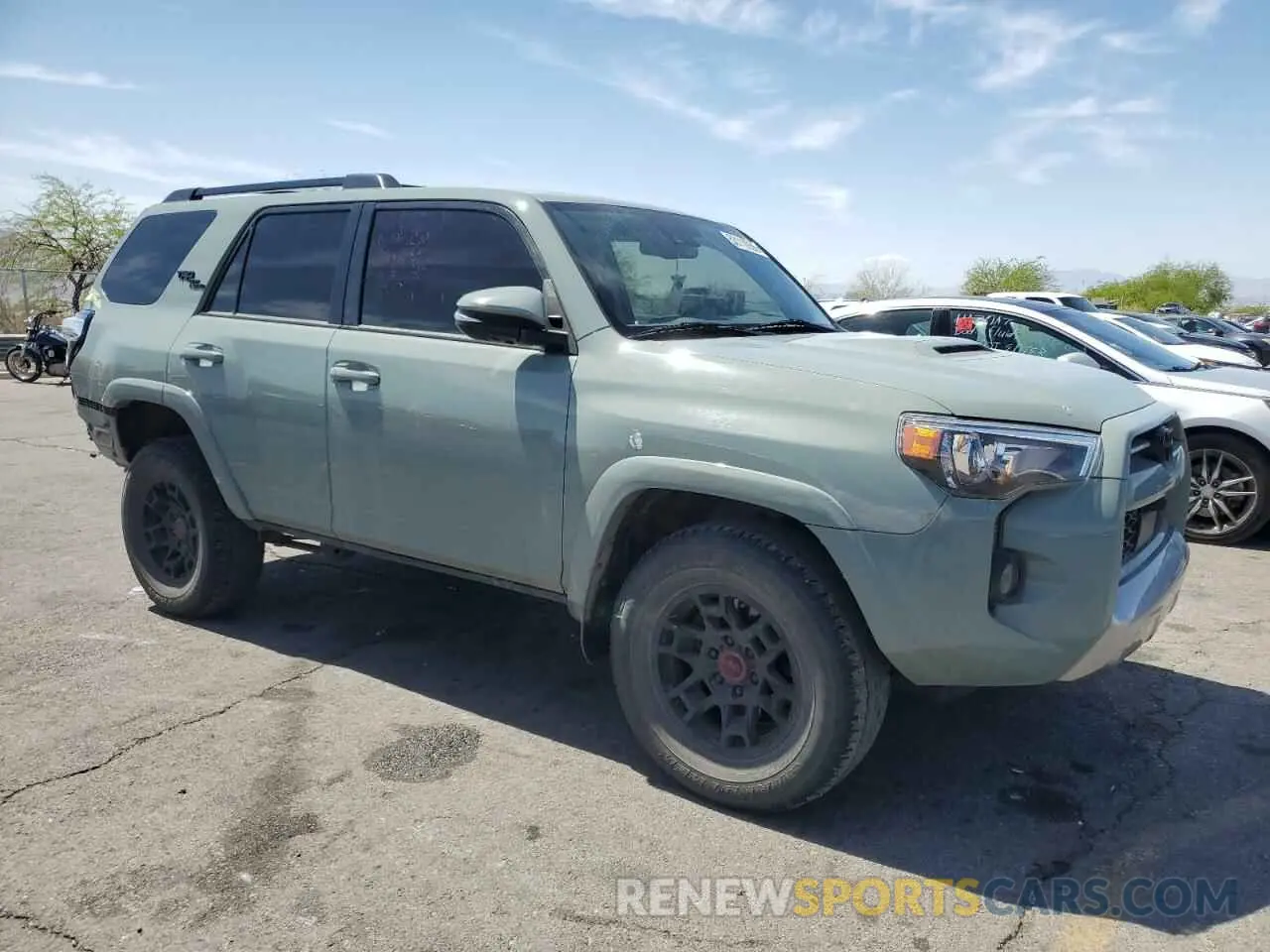 4 fotografías del automóvil dañado JTERU5JR5N6033548 TOYOTA 4RUNNER 2022