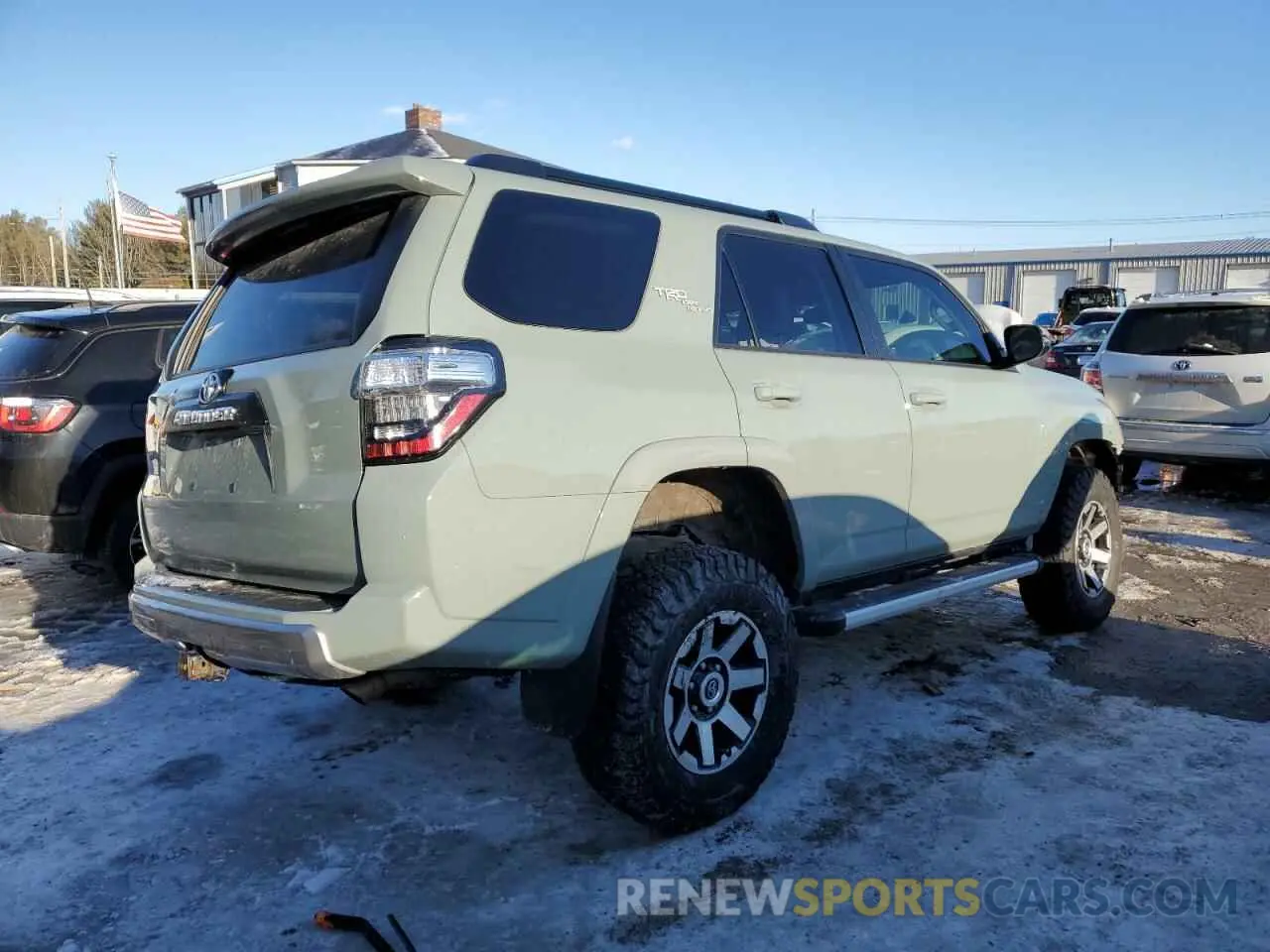 3 fotografías del automóvil dañado JTERU5JR6N6080118 TOYOTA 4RUNNER 2022