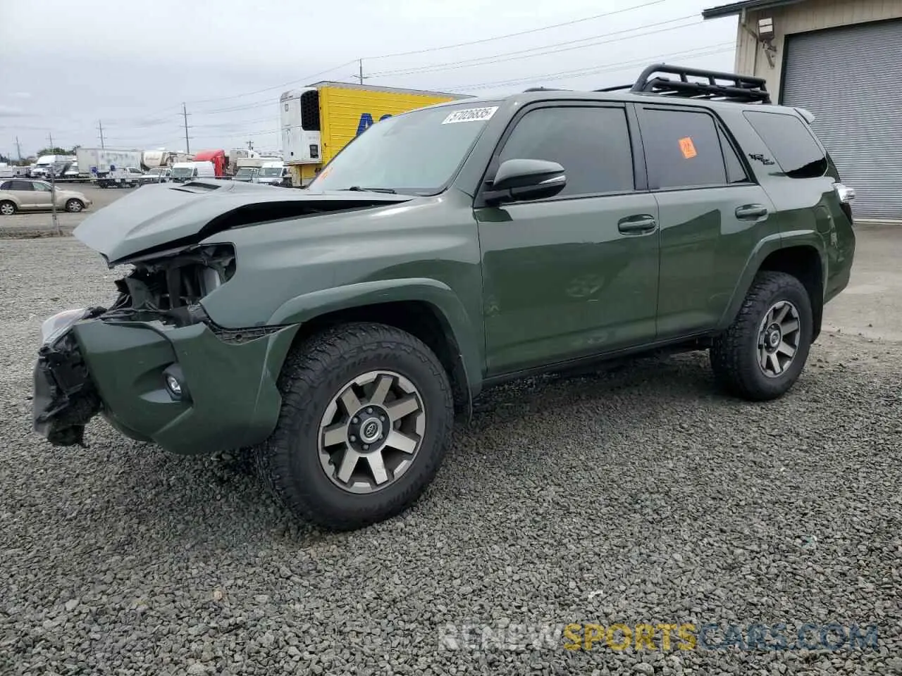 1 fotografías del automóvil dañado JTERU5JR7N6039464 TOYOTA 4RUNNER 2022