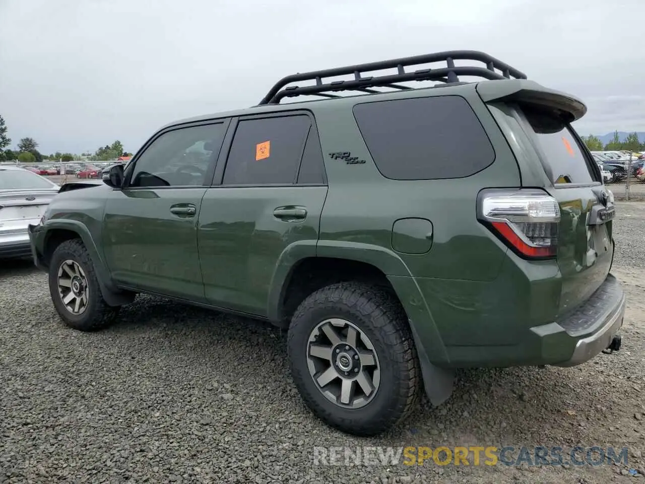 2 fotografías del automóvil dañado JTERU5JR7N6039464 TOYOTA 4RUNNER 2022